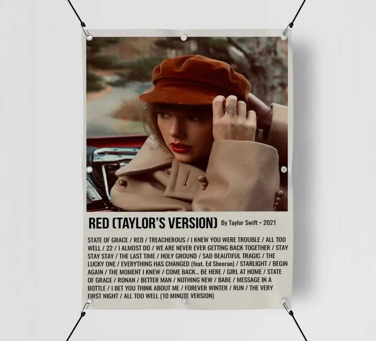 RED (TAYLOR'S VERSION) By Taylor Swift • 2021 pvc cover by SoundStudio