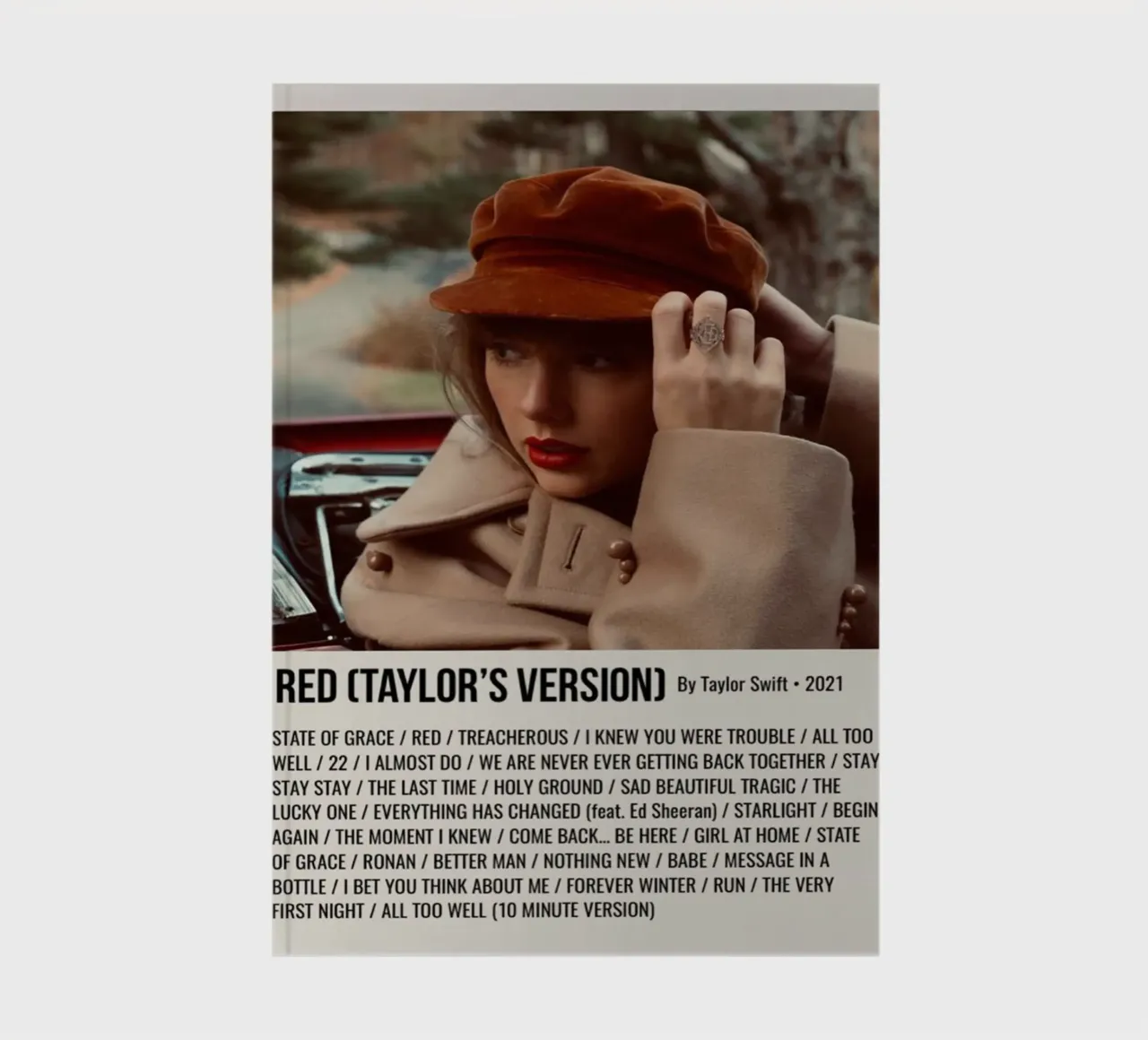 RED (TAYLOR'S VERSION) By Taylor Swift • 2021 Notizbuch von SoundStudio