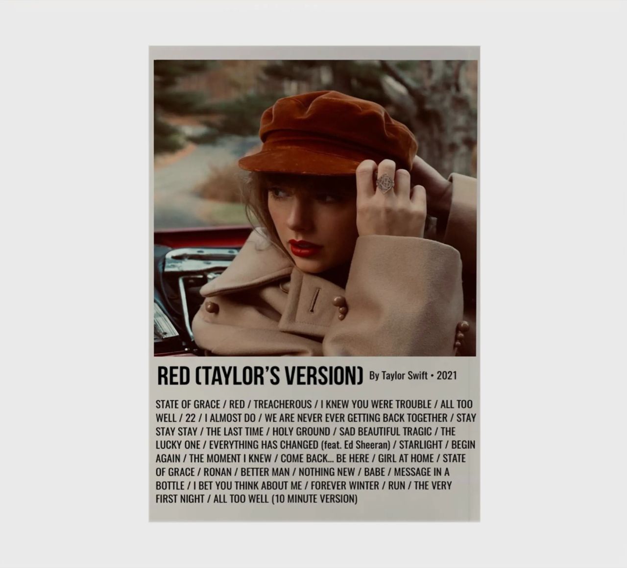 RED (TAYLOR'S VERSION) By Taylor Swift • 2021 notebook by SoundStudio