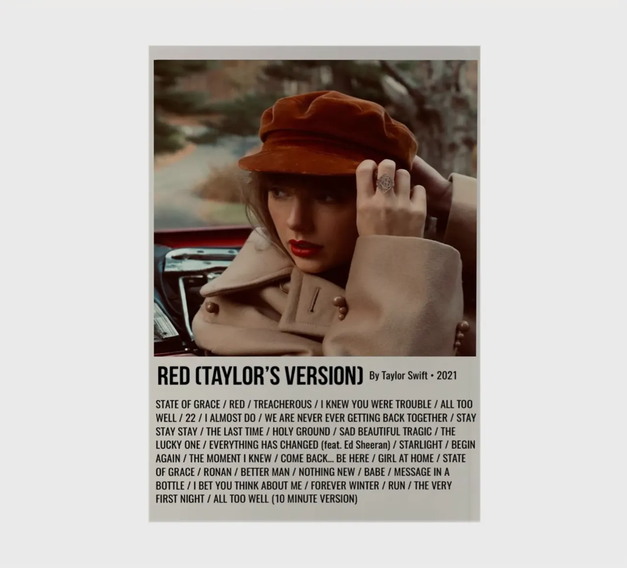 RED (TAYLOR'S VERSION) By Taylor Swift • 2021 Notizbuch von SoundStudio