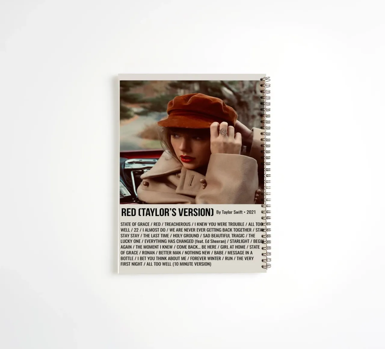 RED (TAYLOR'S VERSION) By Taylor Swift • 2021 Ringbuch von SoundStudio