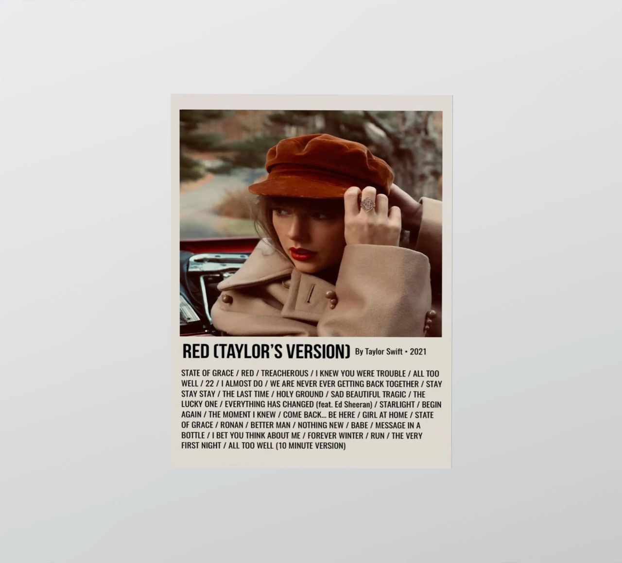 RED (TAYLOR'S VERSION) By Taylor Swift • 2021 adesivo da SoundStudio