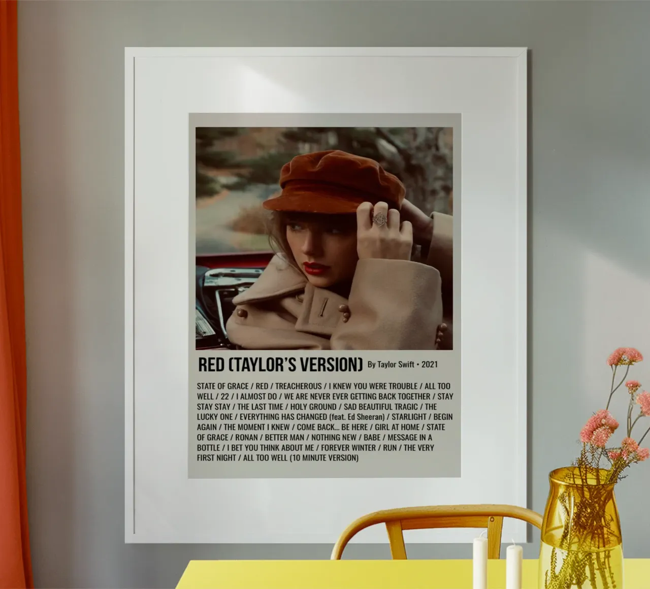 RED (TAYLOR'S VERSION) By Taylor Swift • 2021 hahnemühle van SoundStudio