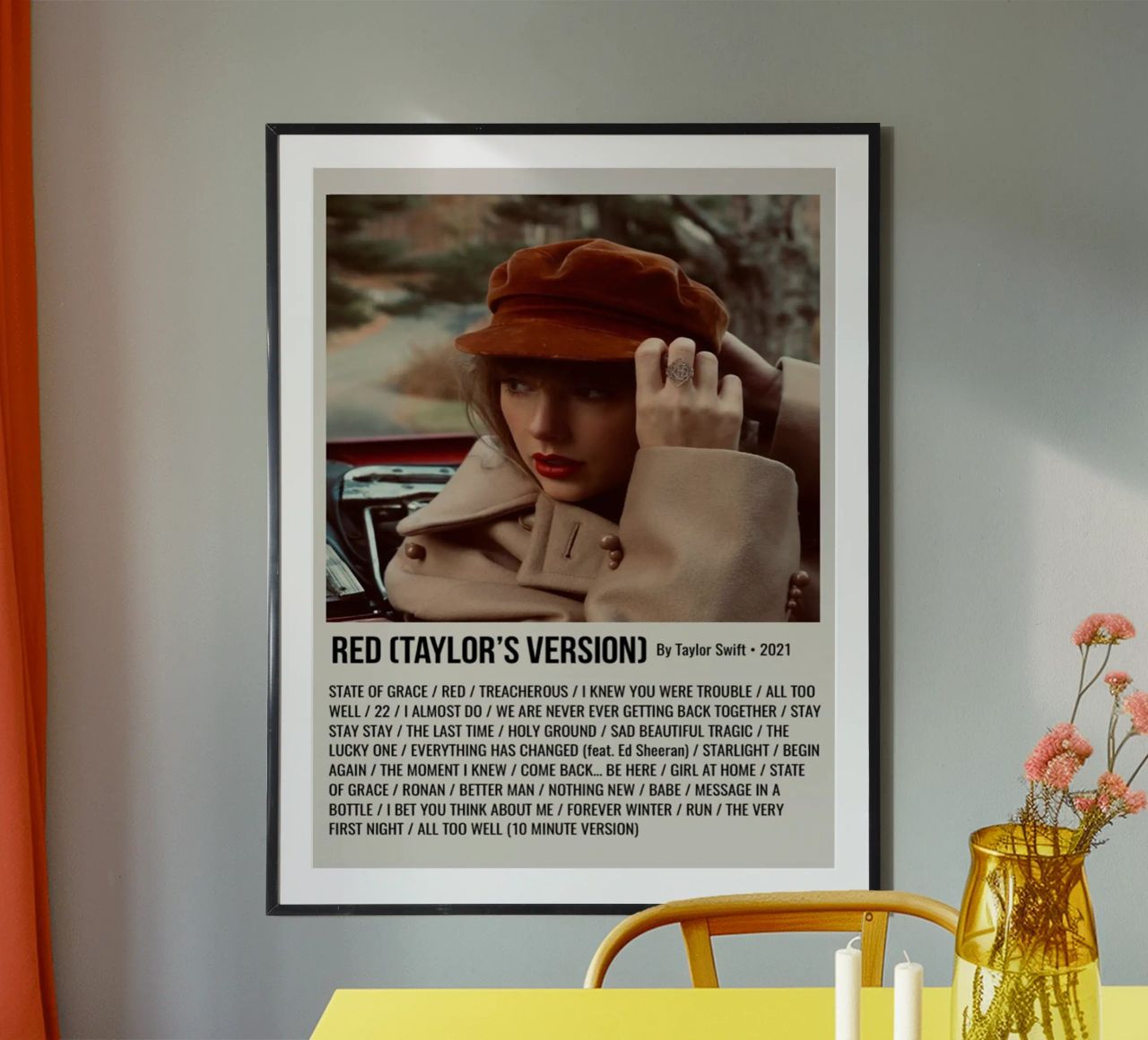 RED (TAYLOR'S VERSION) By Taylor Swift • 2021 poster da SoundStudio