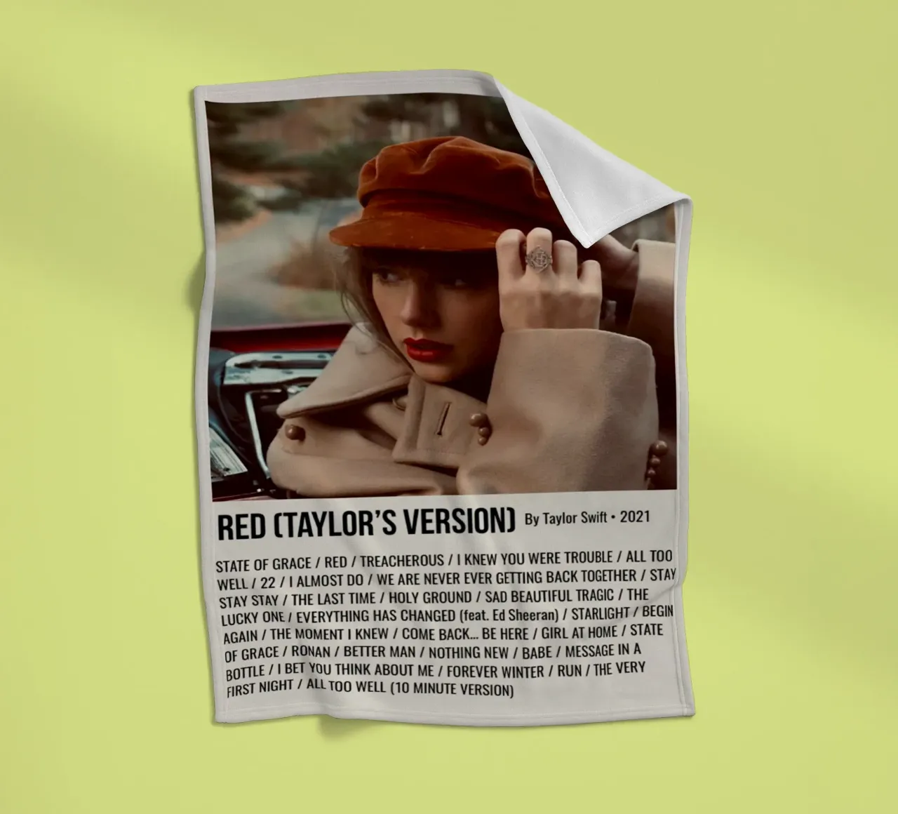 RED (TAYLOR'S VERSION) By Taylor Swift • 2021 Fleecedecke von SoundStudio