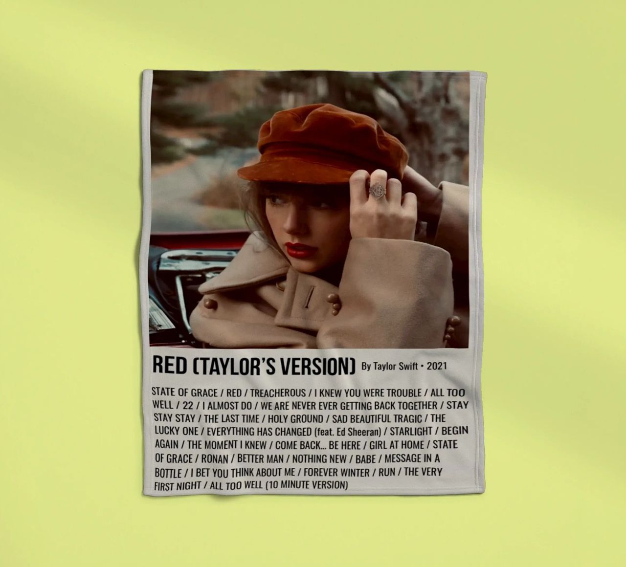 RED (TAYLOR'S VERSION) By Taylor Swift • 2021 coperta in pile da SoundStudio