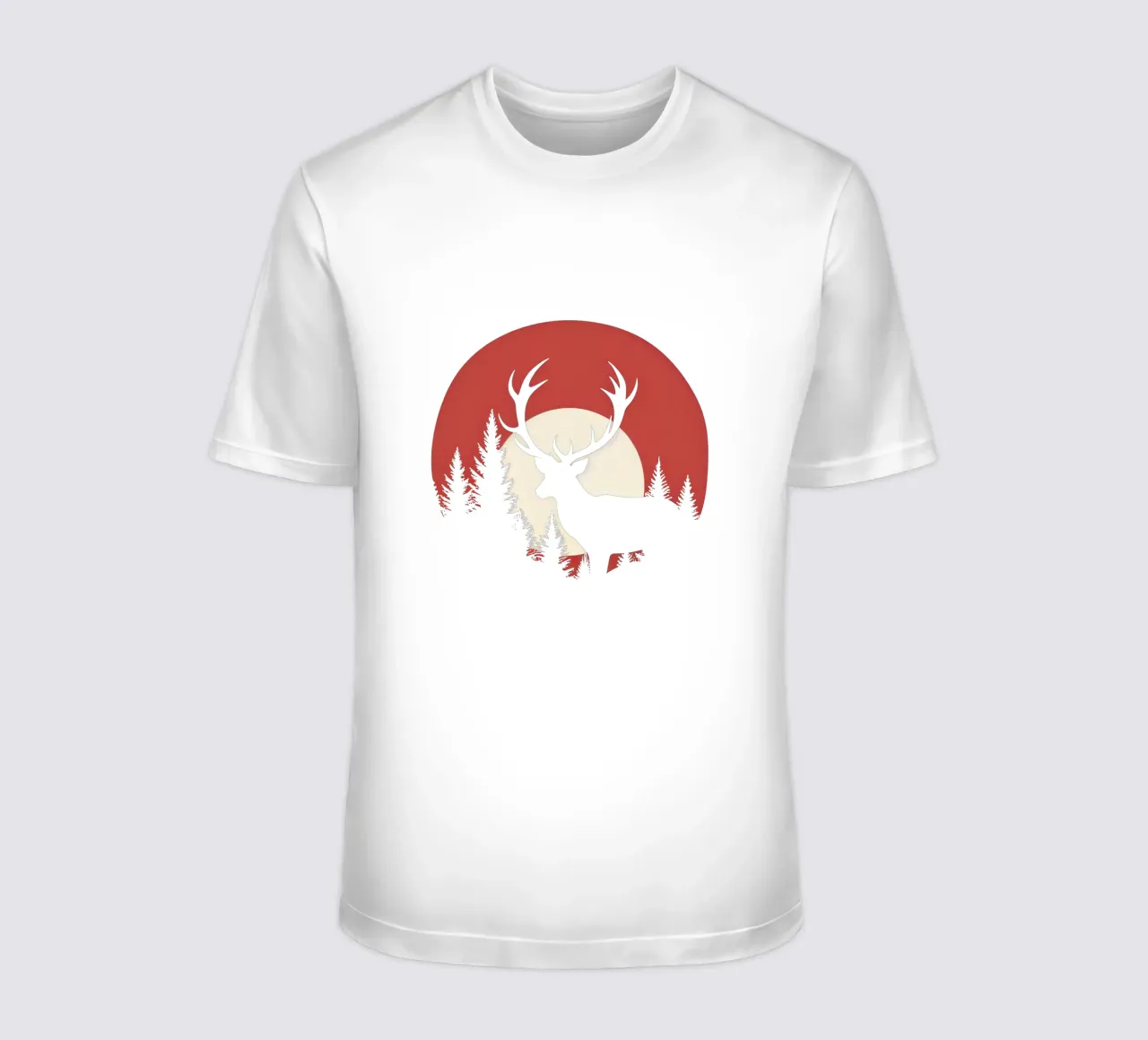 Logo del cacciatore con cervo t-shirt da Autofocus