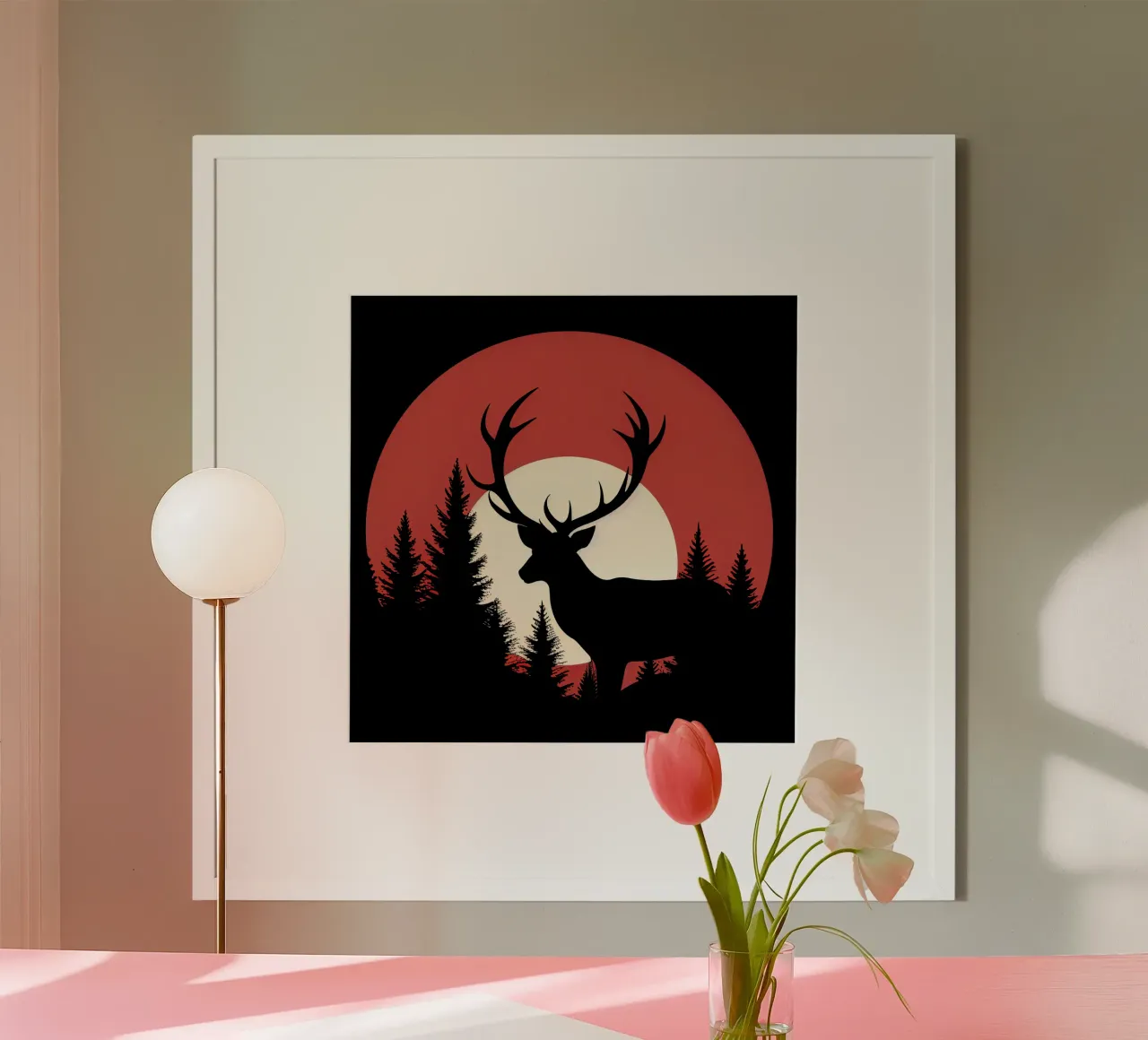Logo del cacciatore con cervo carta hahnemühle da Autofocus