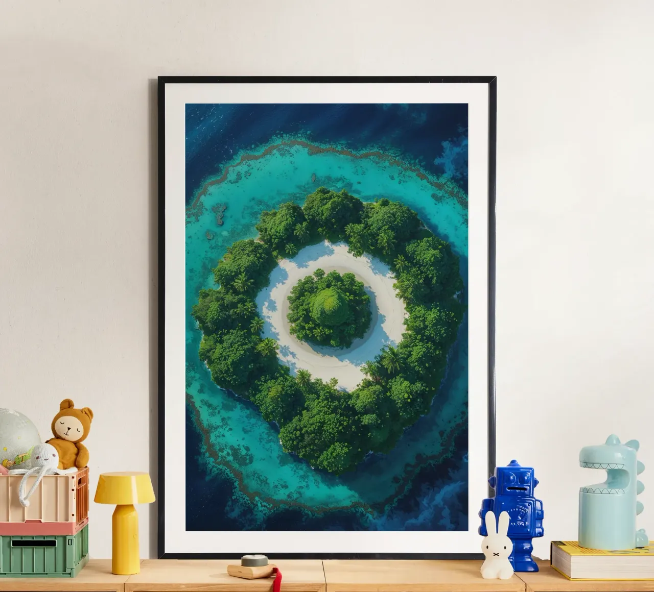 Circular Haven in Turquoise carta hahnemühle da AlbertKlee