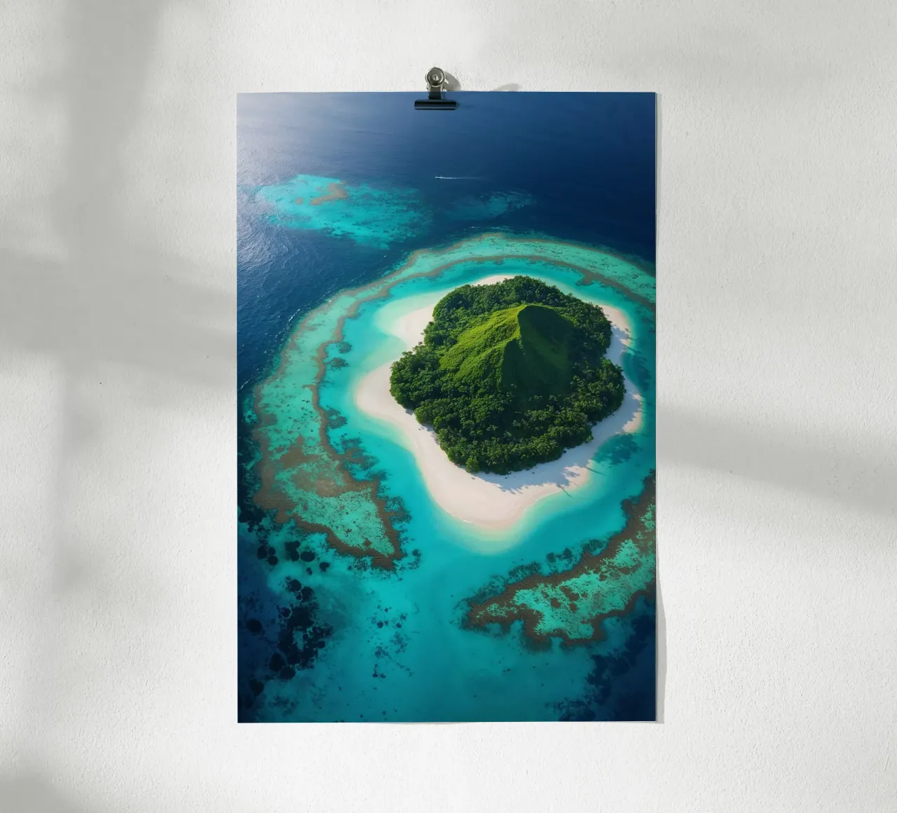 Emerald Jewel in the Ocean carta hahnemühle da AlbertKlee