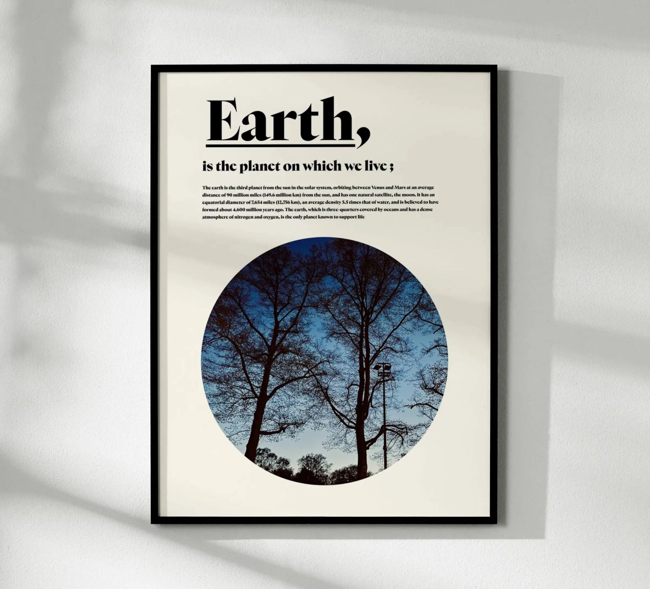 Earth Poster von natural neutral