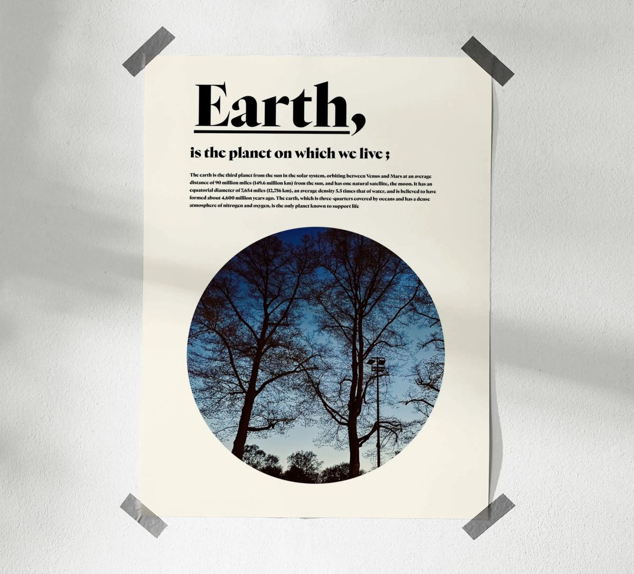 Earth Poster von natural neutral