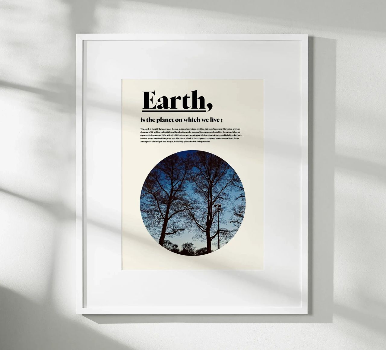 Earth Poster von natural neutral