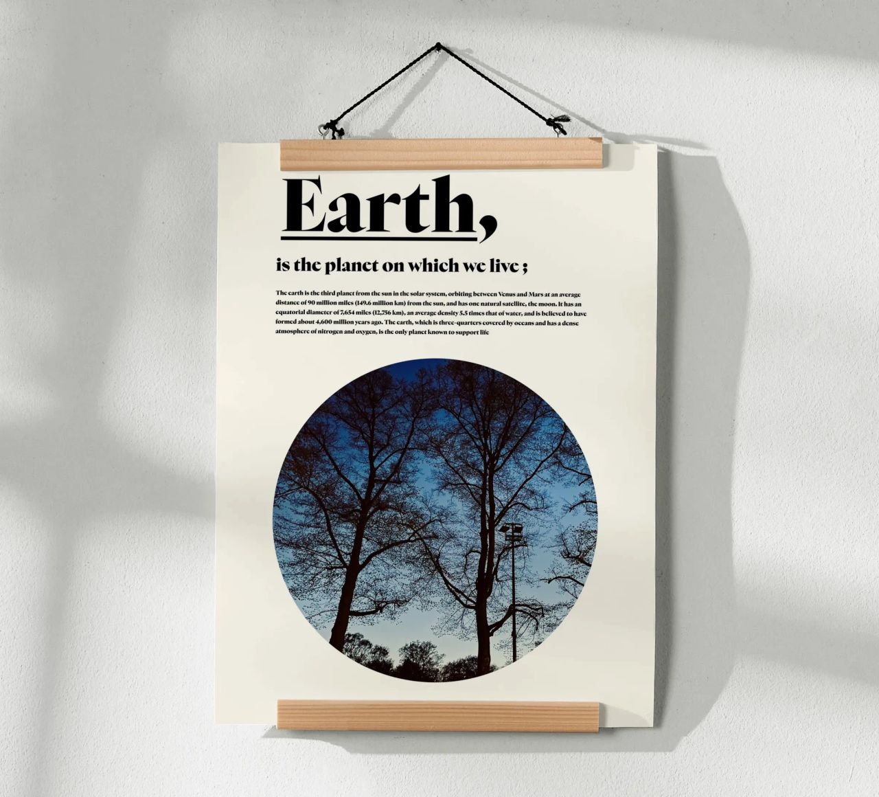 Earth Poster von natural neutral