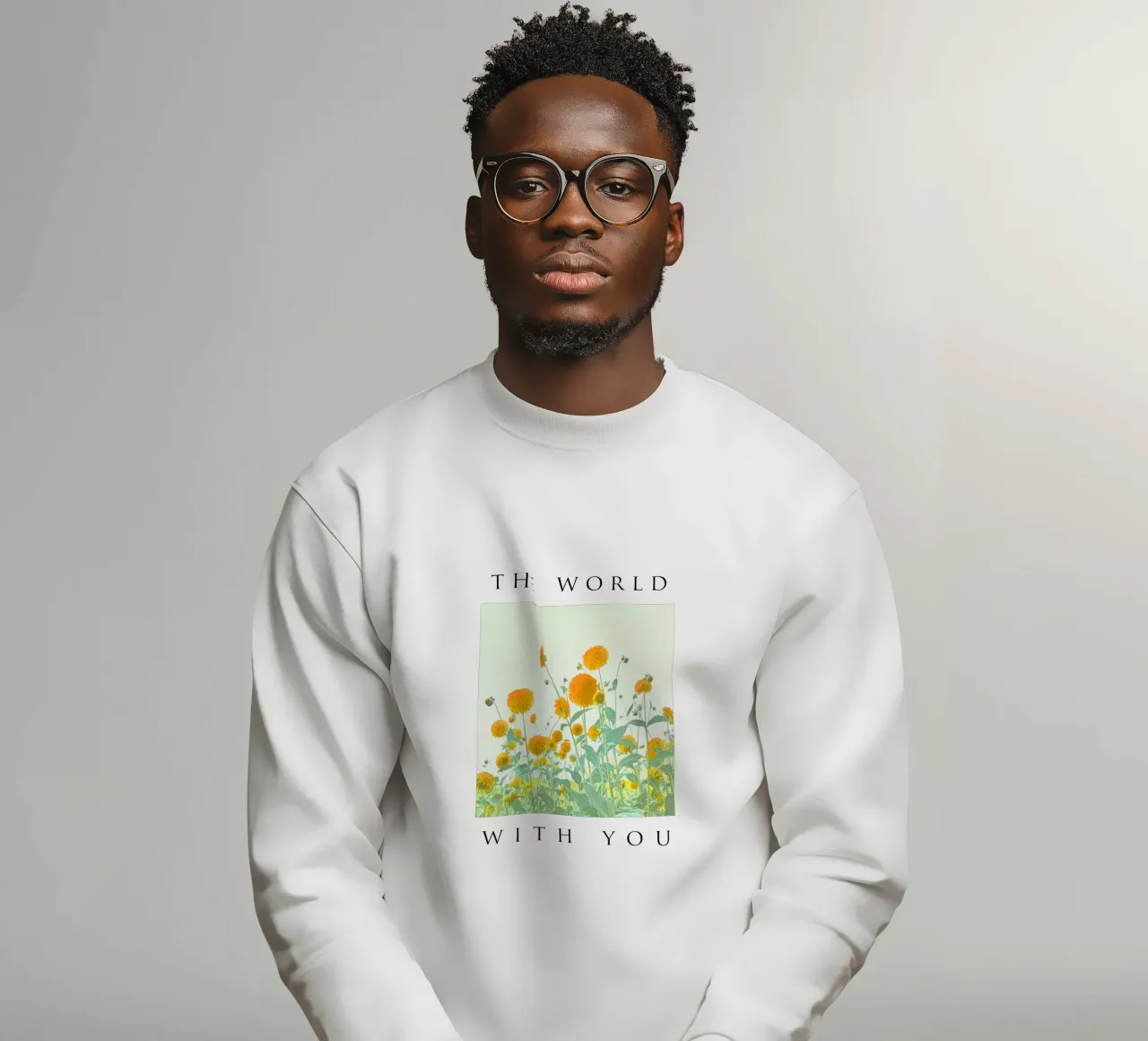 THE WORLD WITH YOU sweatshirt by natural neutral