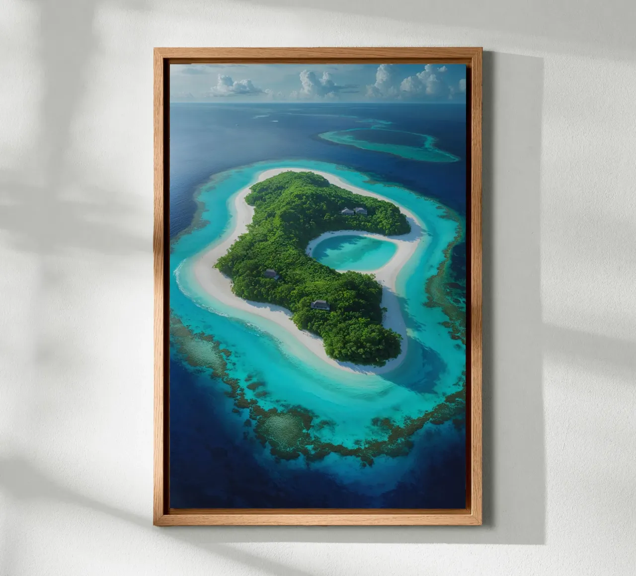 Idyllic Tropical Island Haven alu-dibond by AlbertKlee
