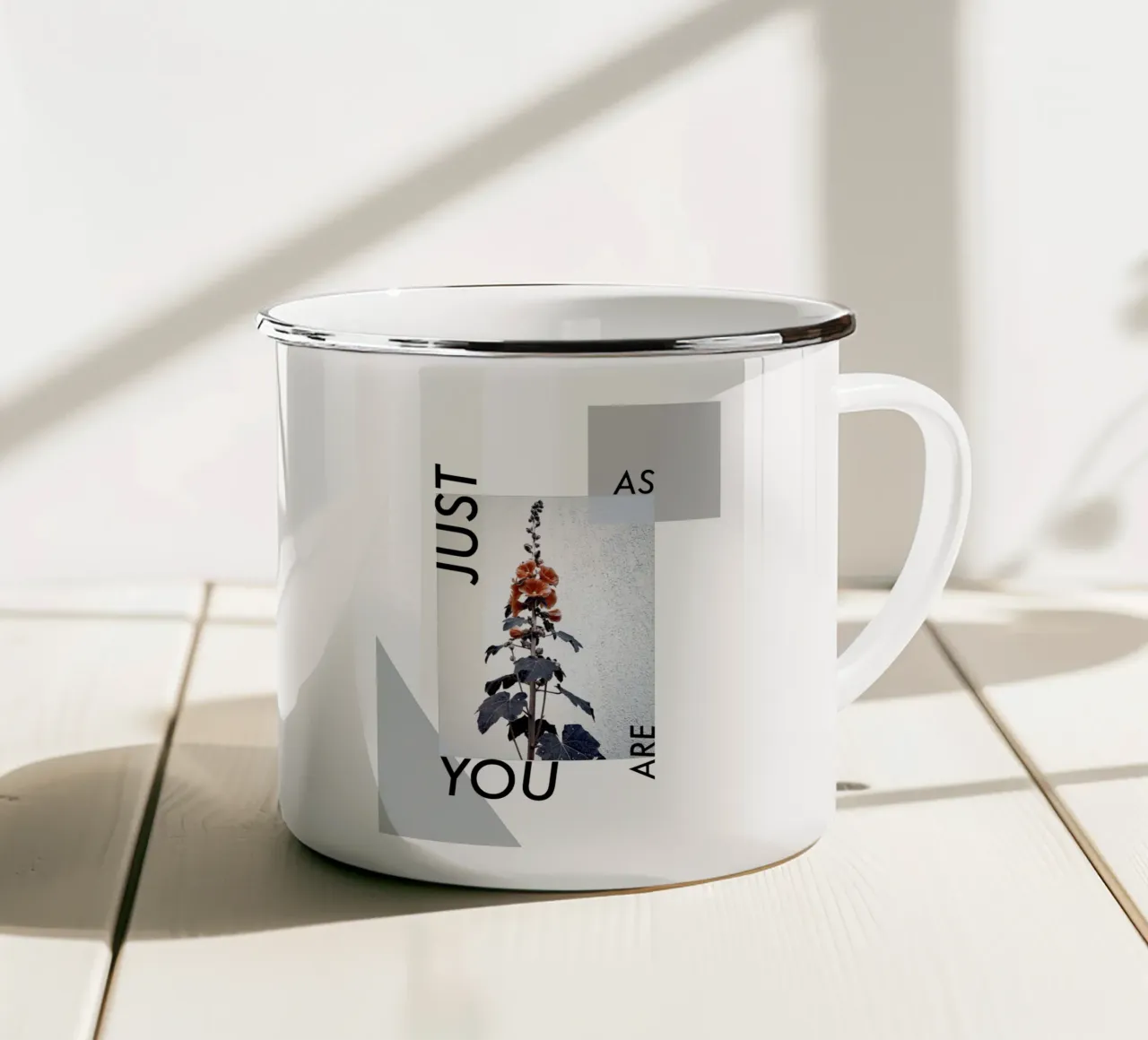 JUST AS YOU ARE tazza in smalto da natural neutral