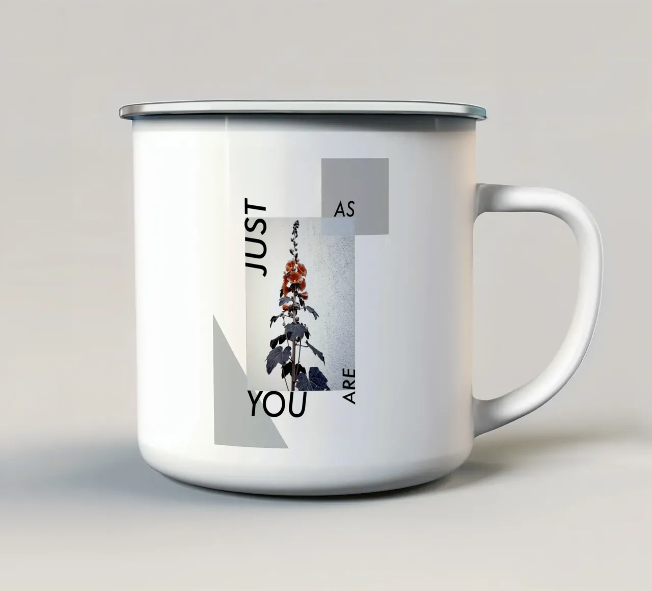 JUST AS YOU ARE tazza in smalto da natural neutral