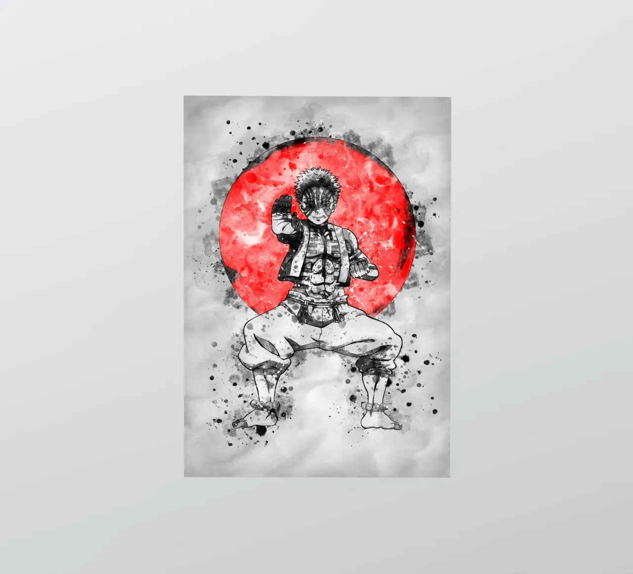 Akaza sticker by Neonartstudio