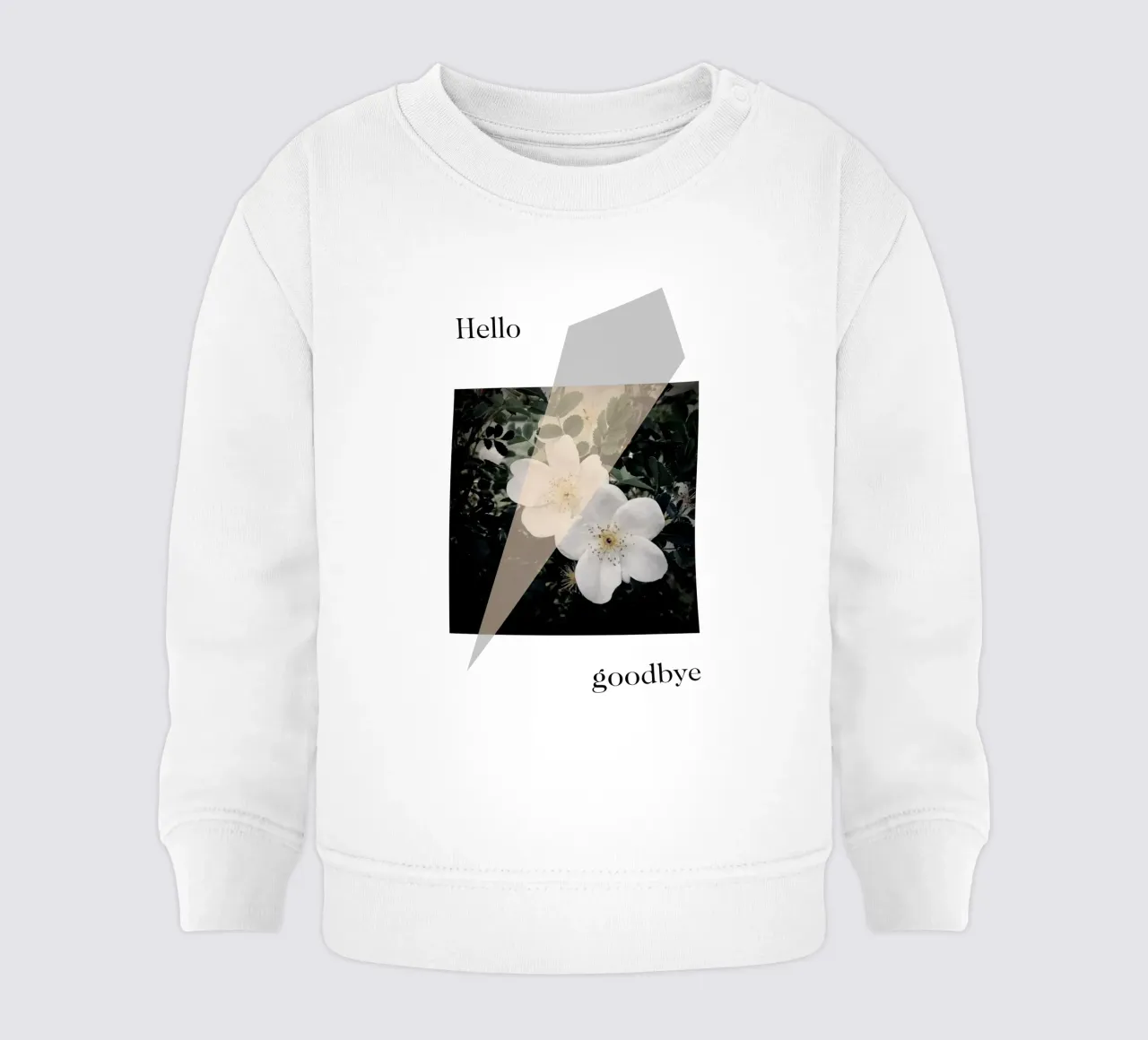 Hello goodbye felpa neonato da natural neutral