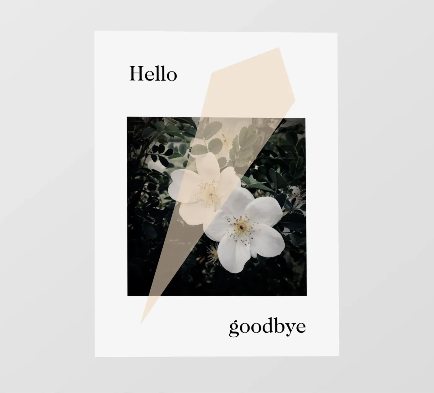 Hello goodbye fotobehang van natural neutral
