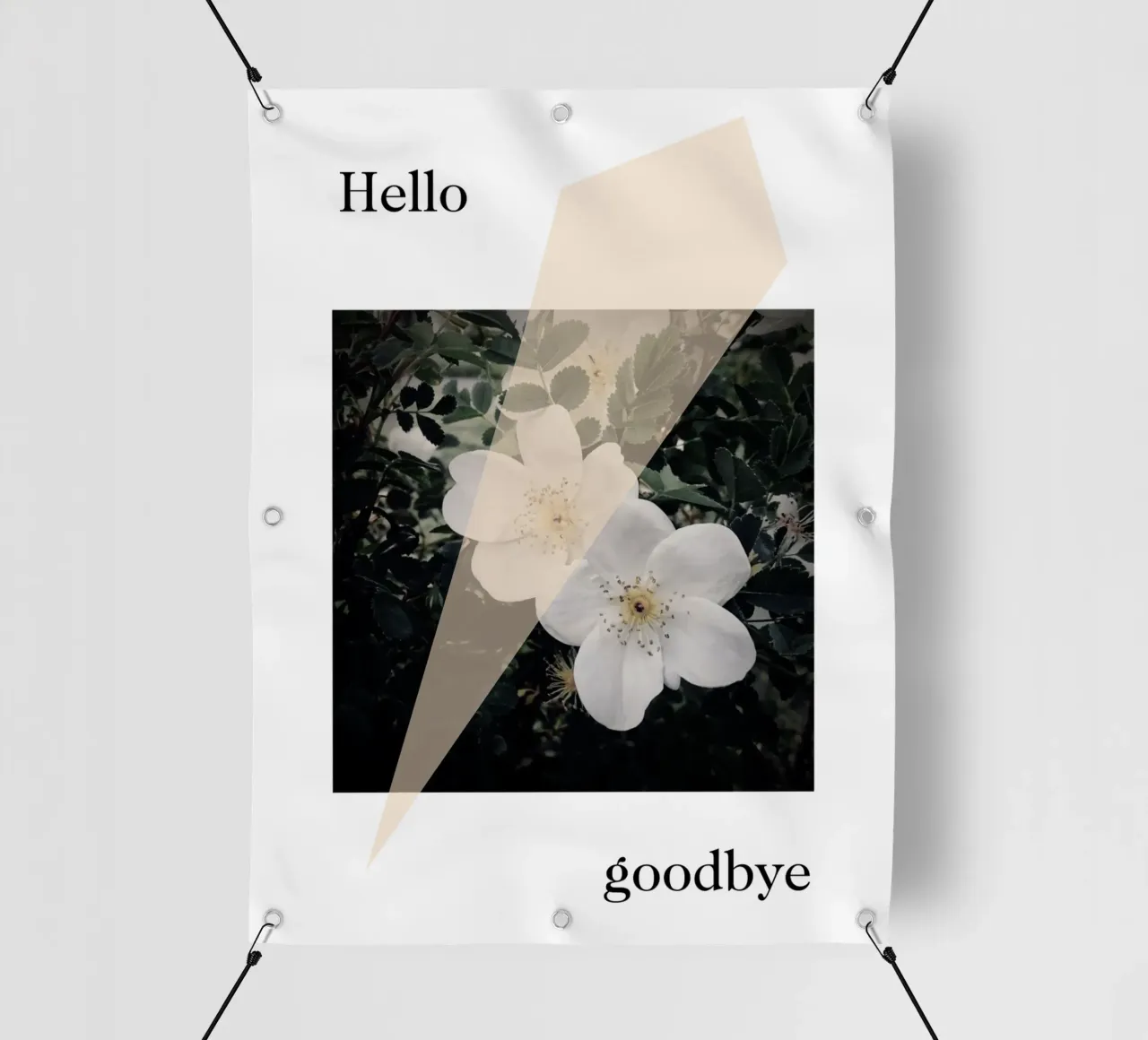 Hello goodbye telo in pvc da natural neutral