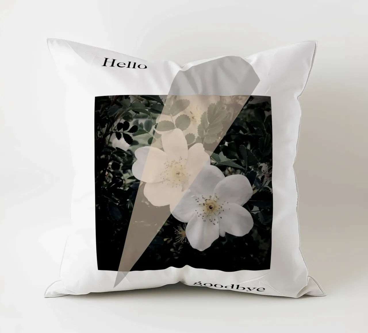 Hello goodbye cuscino da natural neutral