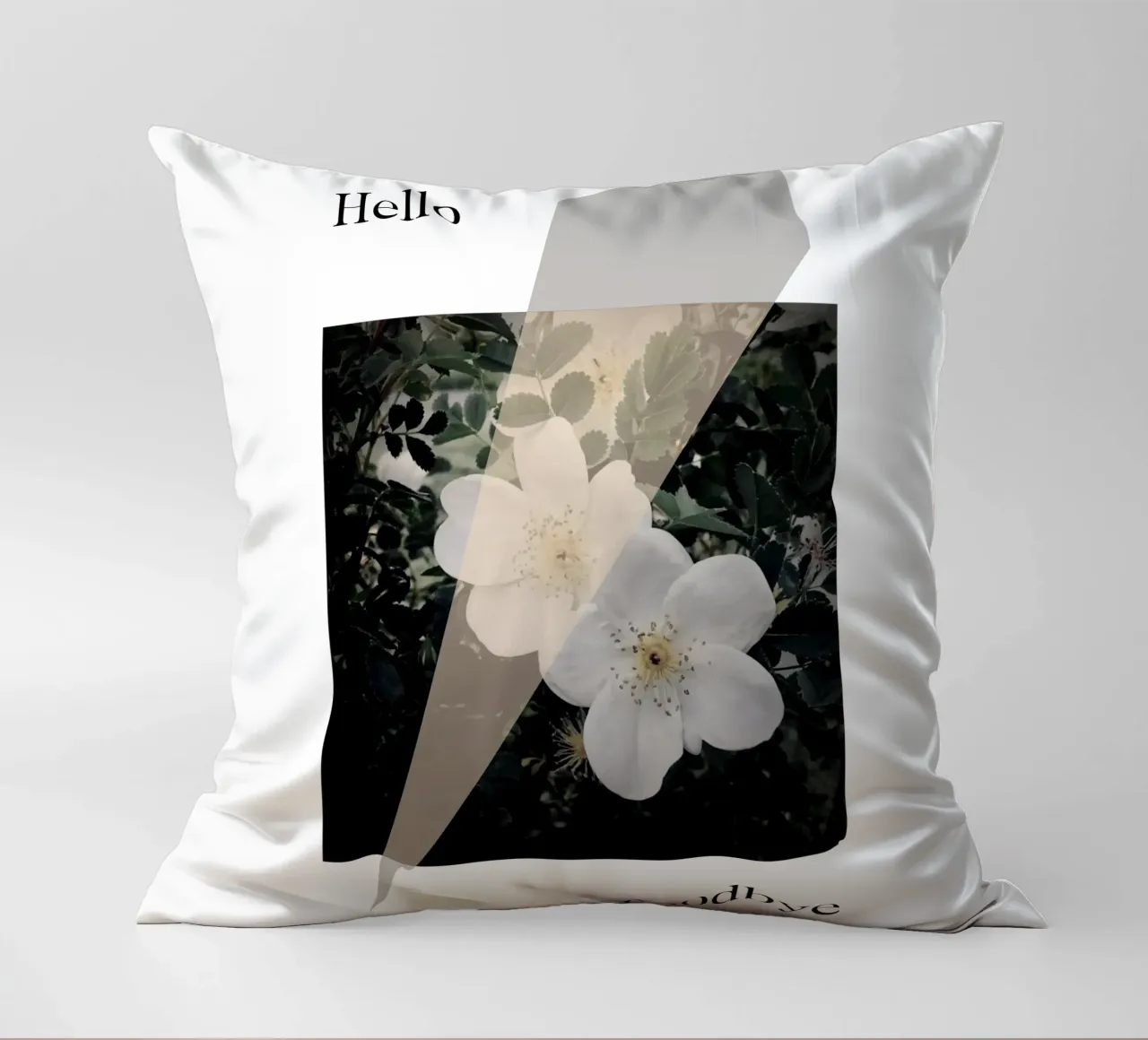 Hello goodbye cuscino da natural neutral