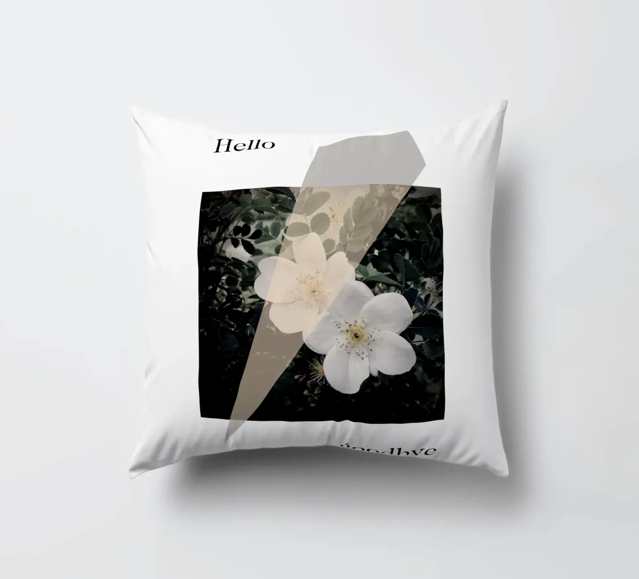 Hello goodbye cuscino da natural neutral