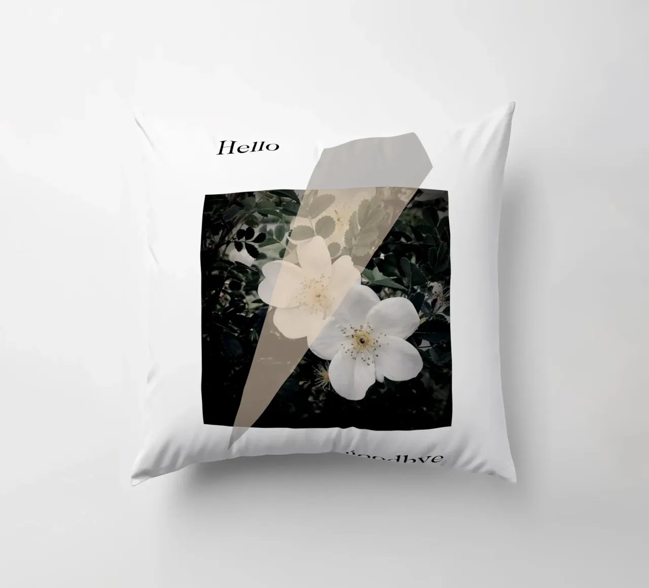 Hello goodbye cuscino da natural neutral