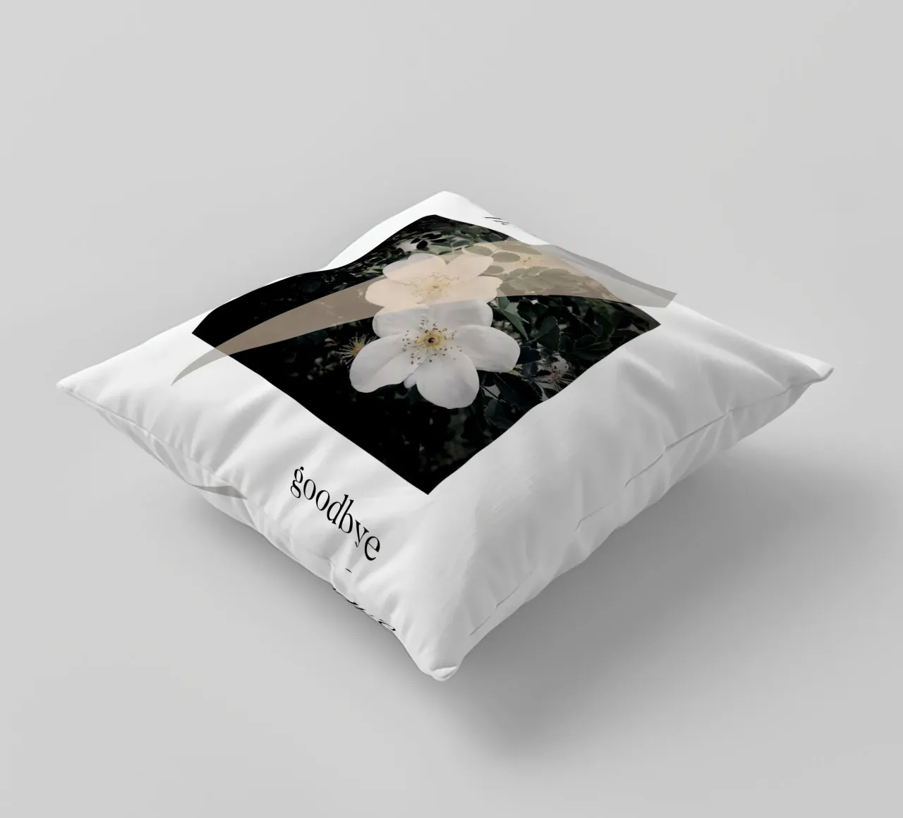 Hello goodbye cuscino da natural neutral