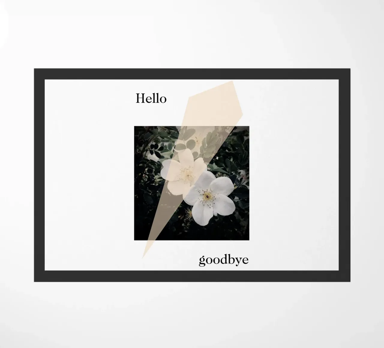 Hello goodbye zerbino da natural neutral