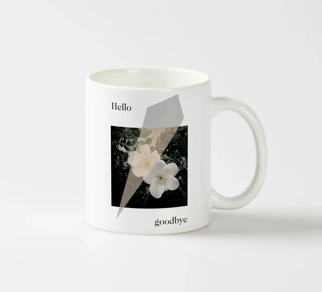 Hello goodbye tazza in ceramica da natural neutral