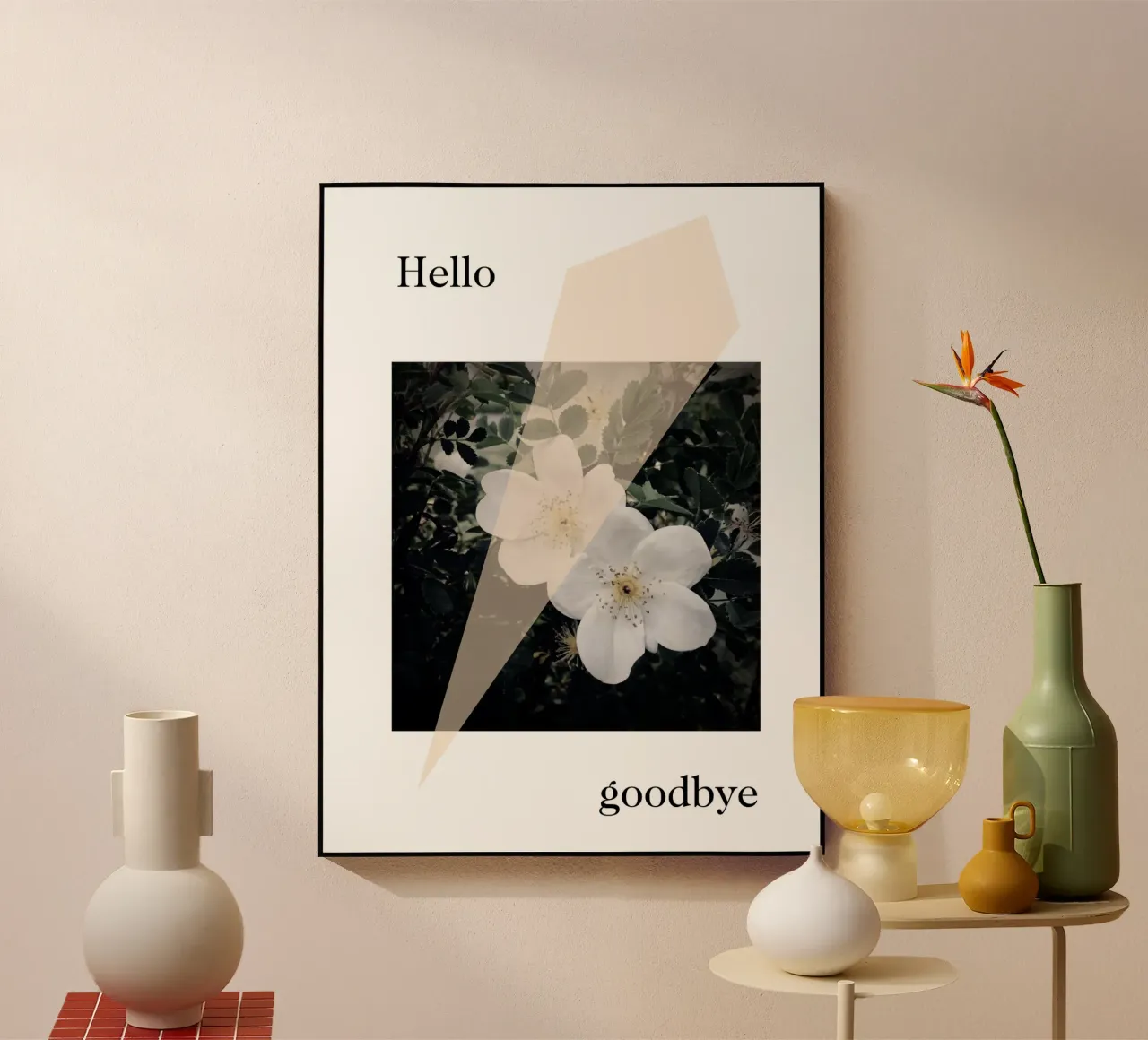 Hello goodbye plexiglass da natural neutral