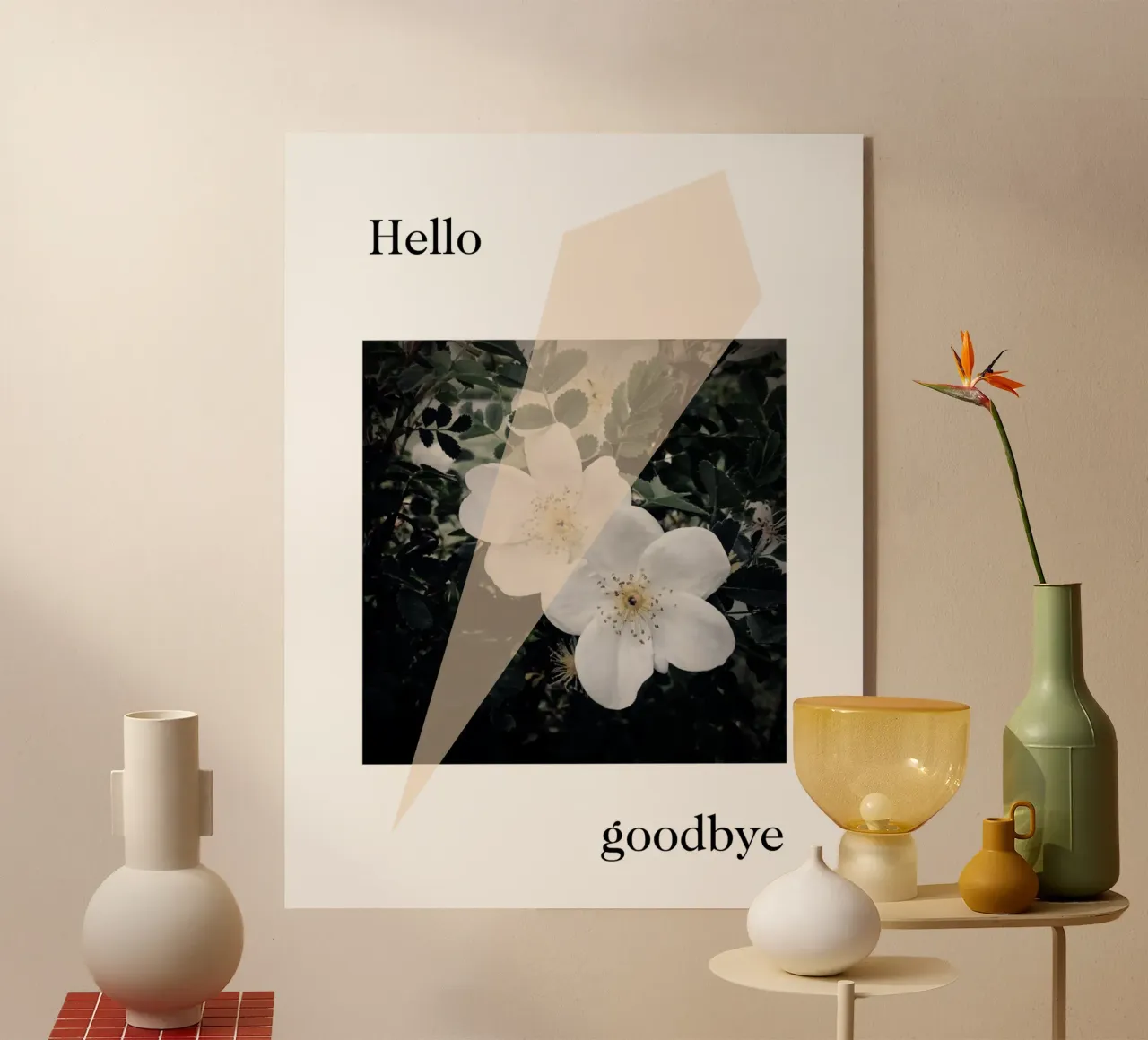 Hello goodbye plexiglass da natural neutral