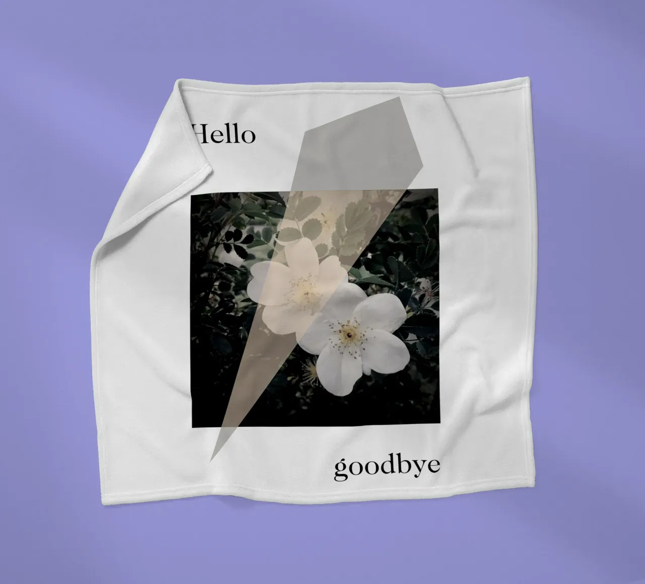 Hello goodbye coperta in pile da natural neutral