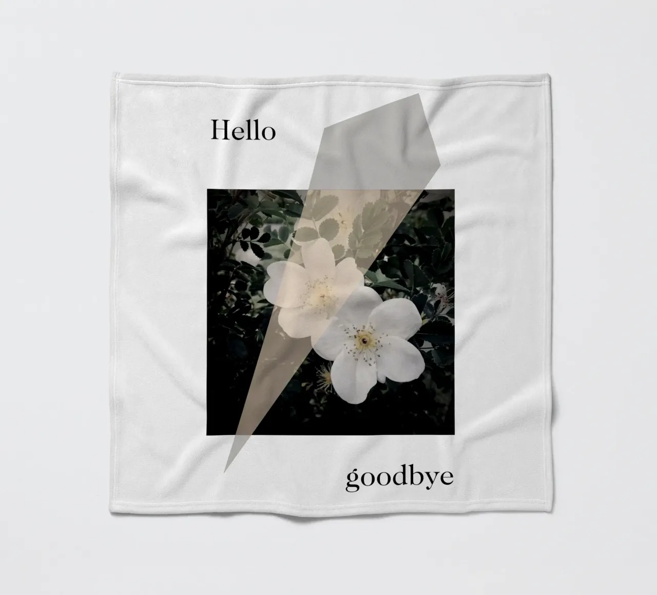 Hello goodbye coperta in pile da natural neutral