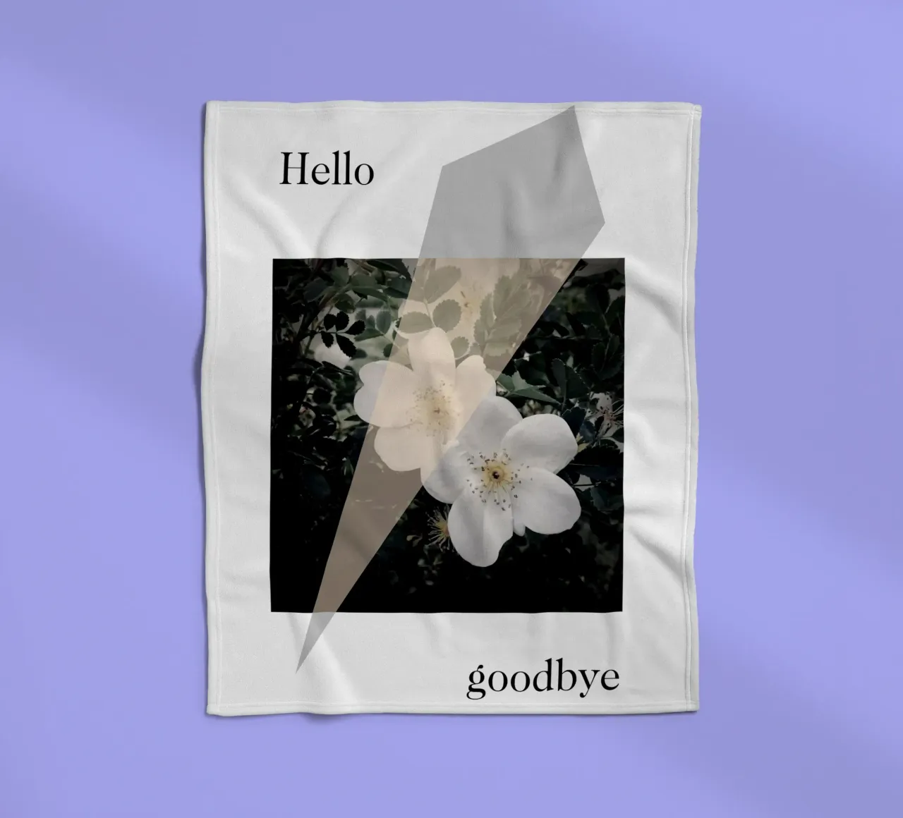 Hello goodbye coperta in pile da natural neutral
