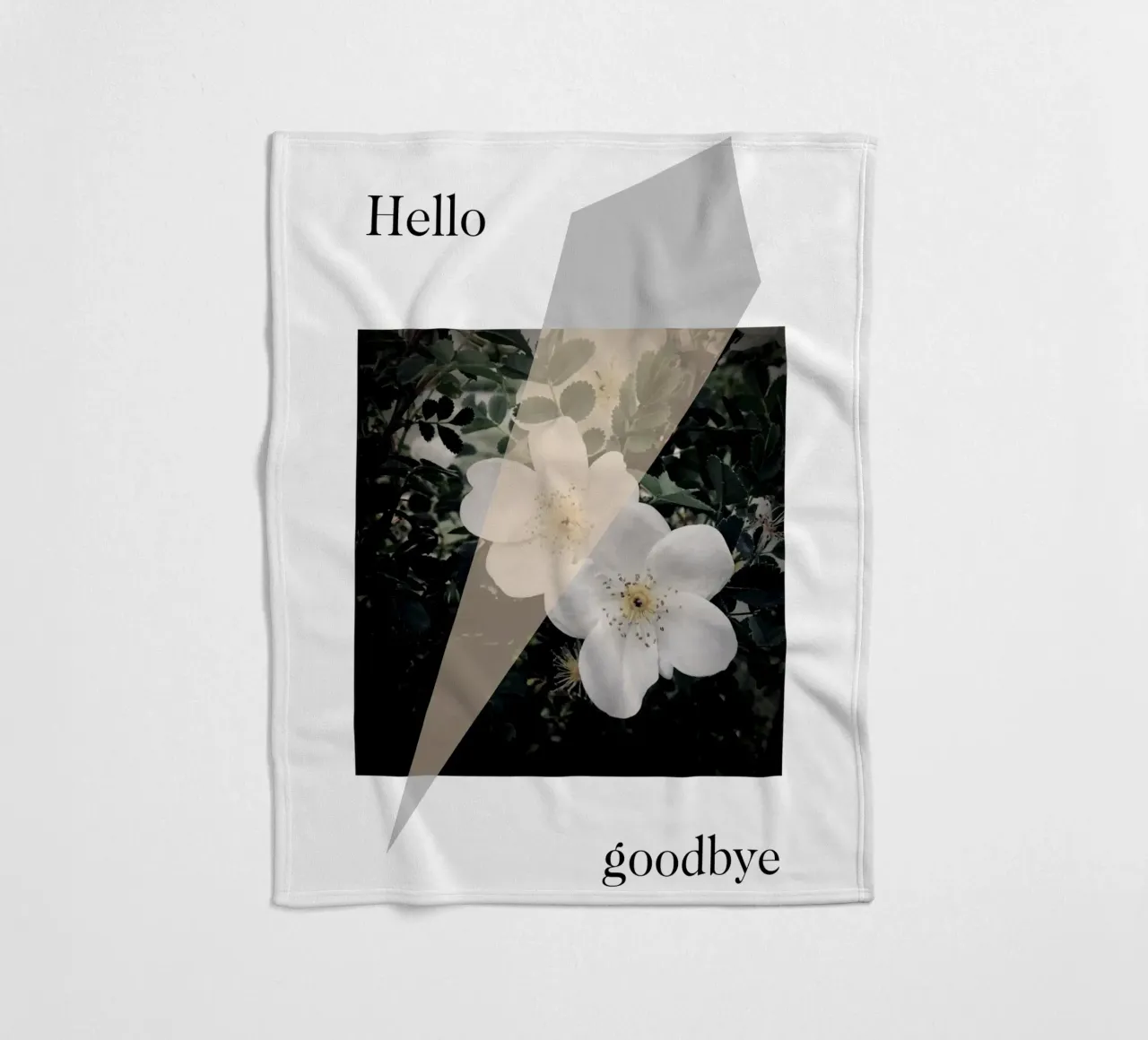 Hello goodbye coperta in pile da natural neutral