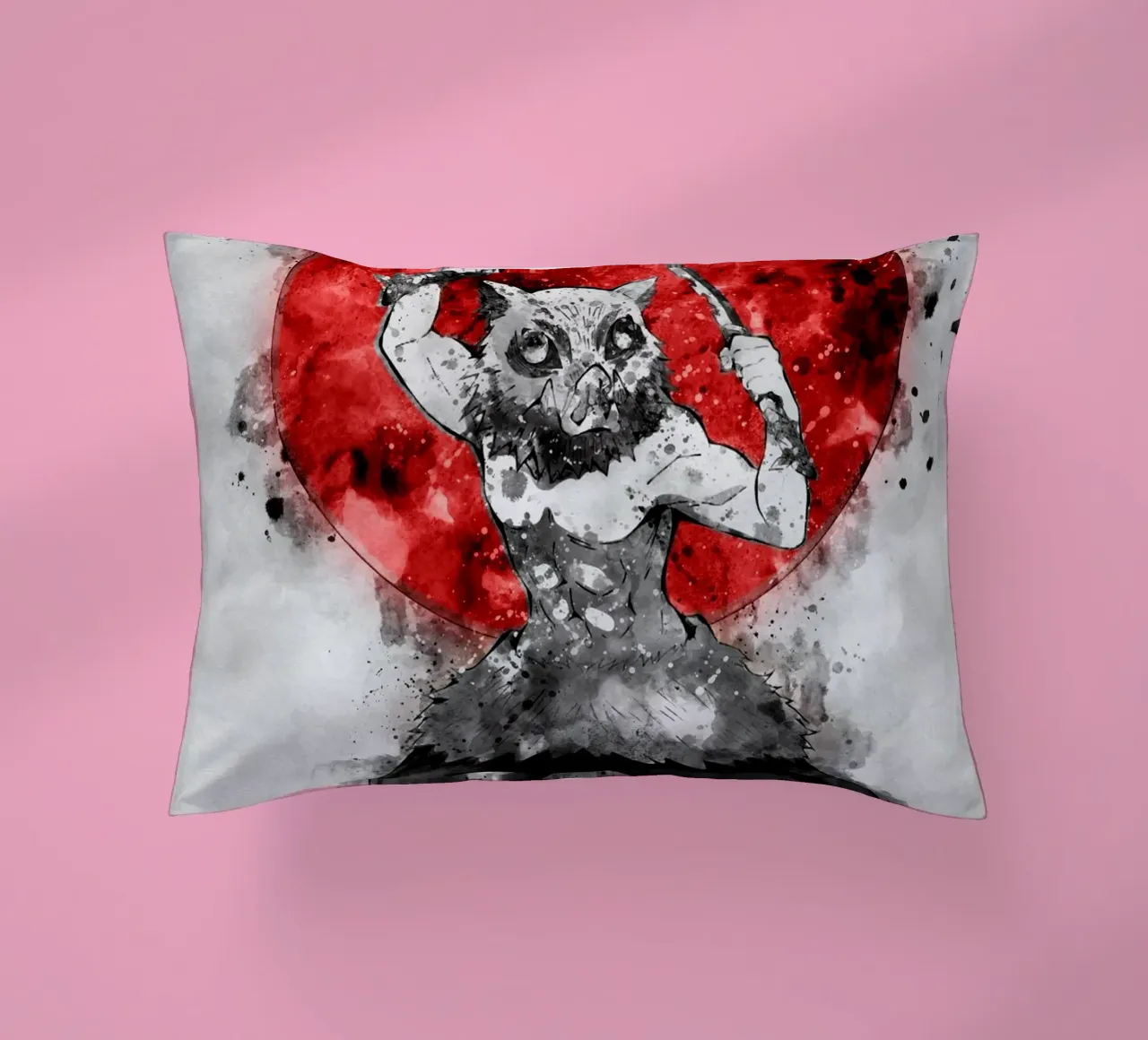 Inosuke Hashibira decorative cushion by Neonartstudio