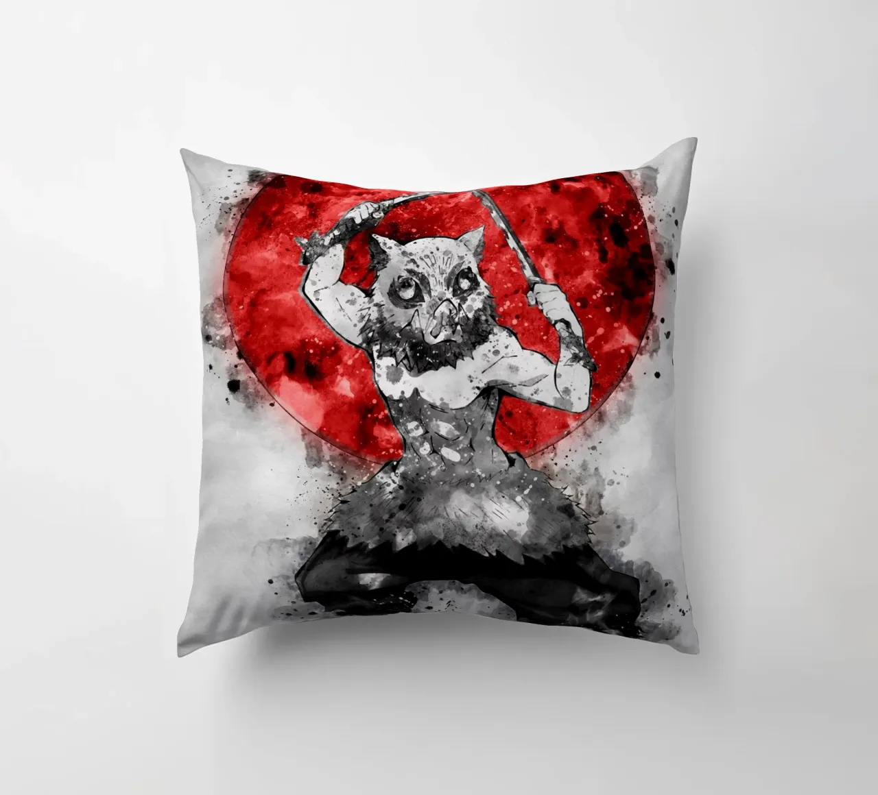Inosuke Hashibira decorative cushion by Neonartstudio