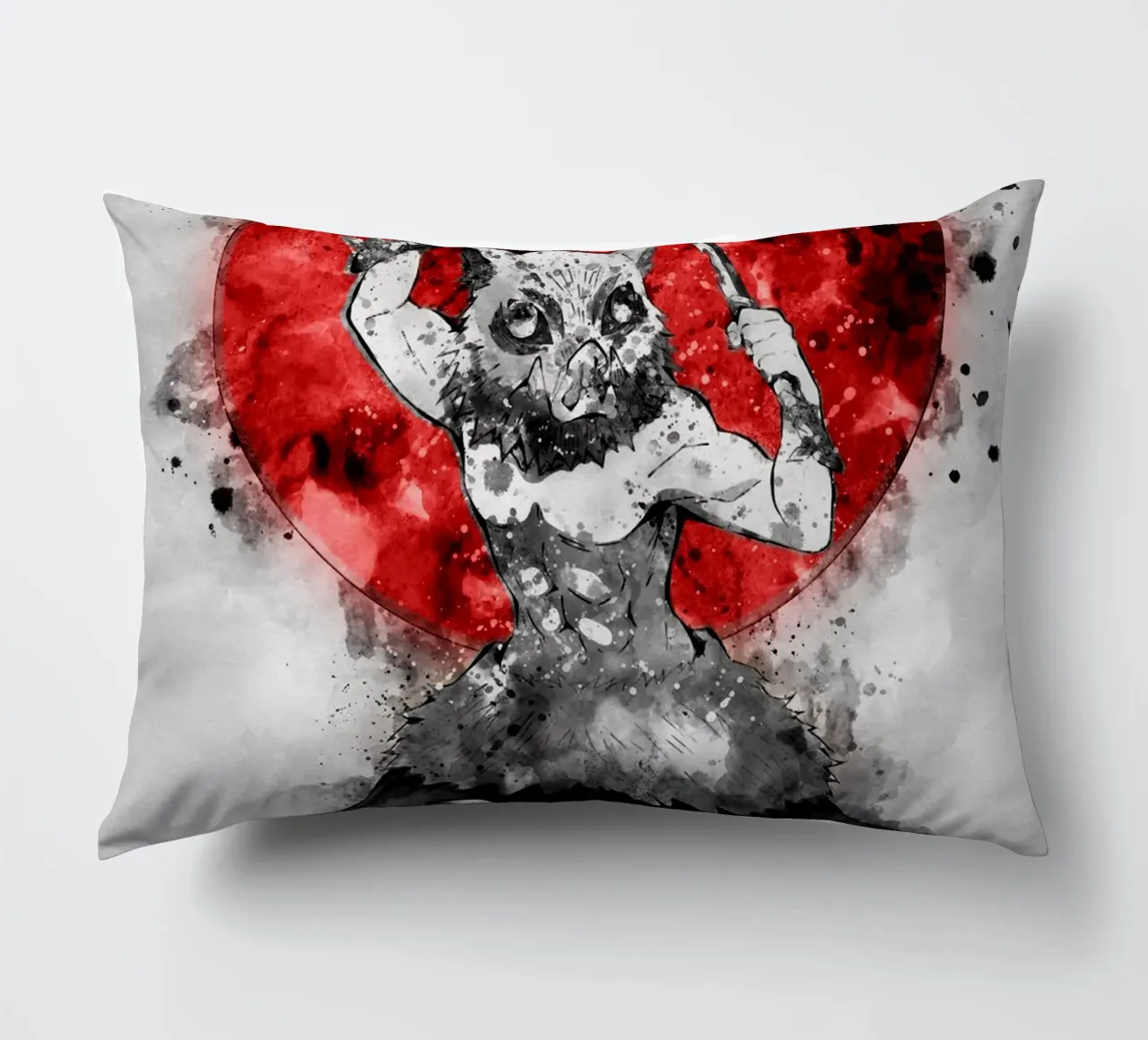 Inosuke Hashibira decorative cushion by Neonartstudio
