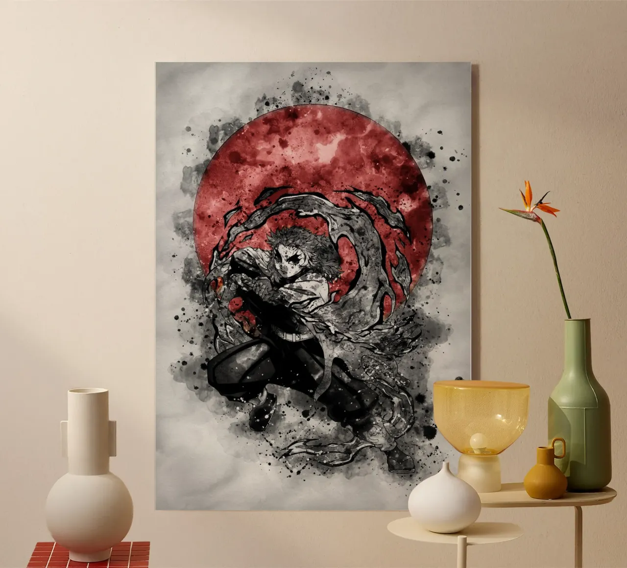 Kyojuro Rengoku acrylic glass by Neonartstudio