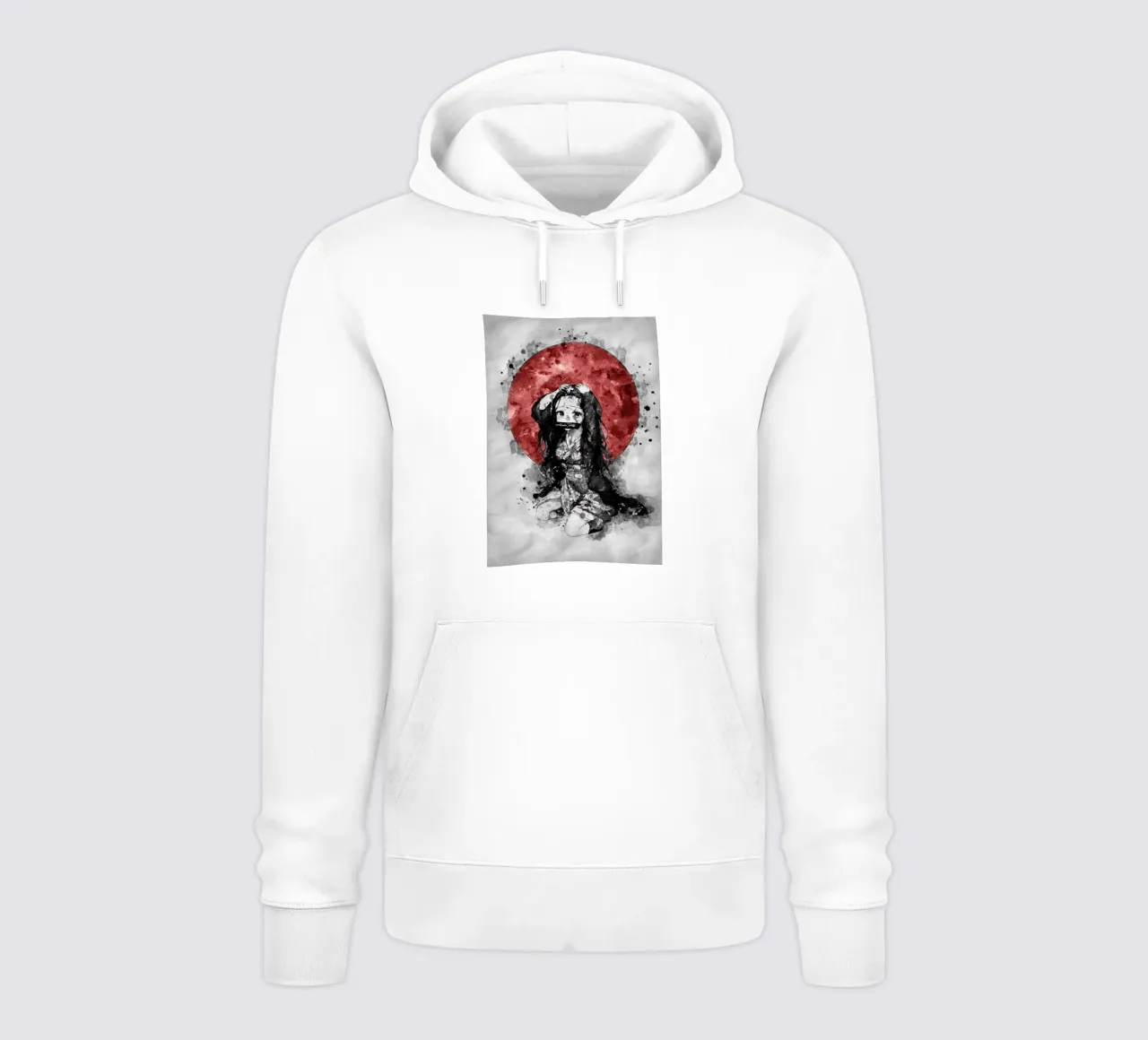 Nezuko Kamado felpa con cappuccio da Neonartstudio