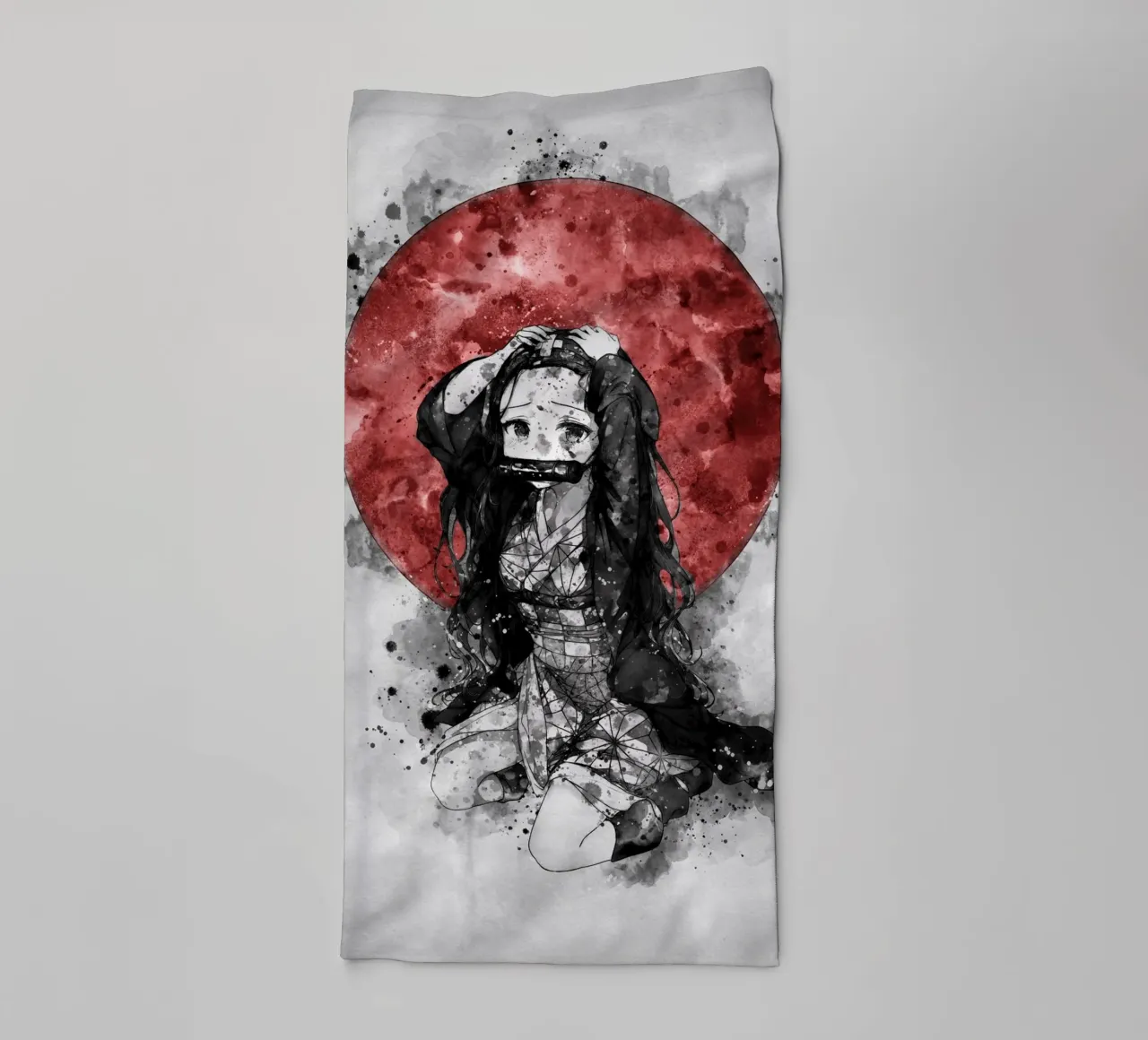 Nezuko Kamado asciugamano da bagno da Neonartstudio
