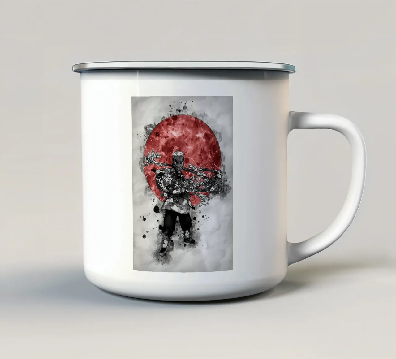 Sakonji Urokodaki enamel mug by Neonartstudio