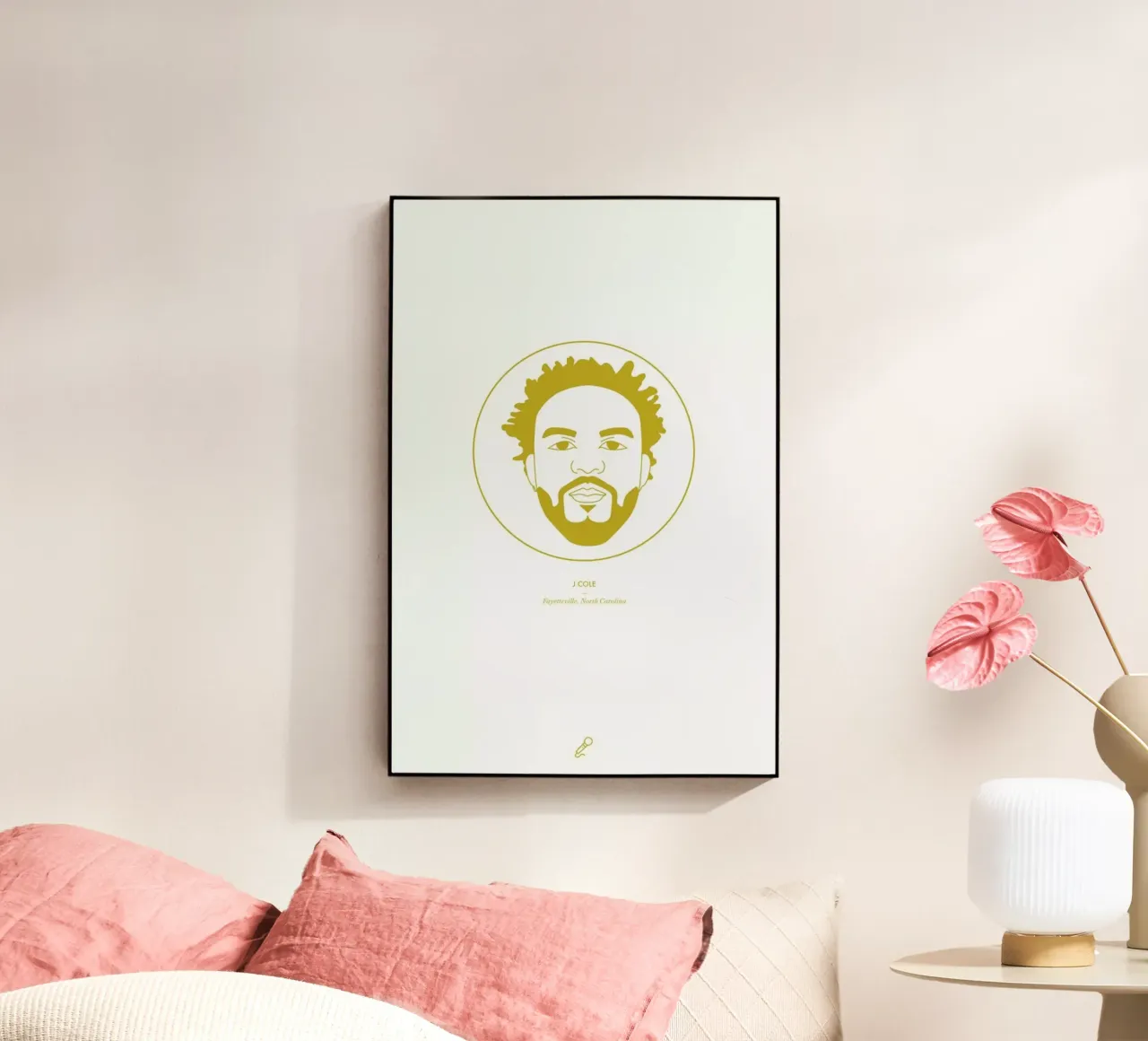 J Cole plexiglass da Dean Smith