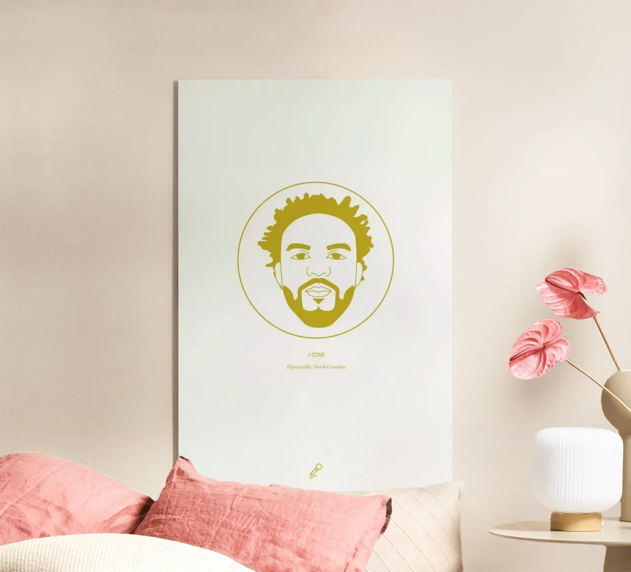 J Cole plexiglass da Dean Smith