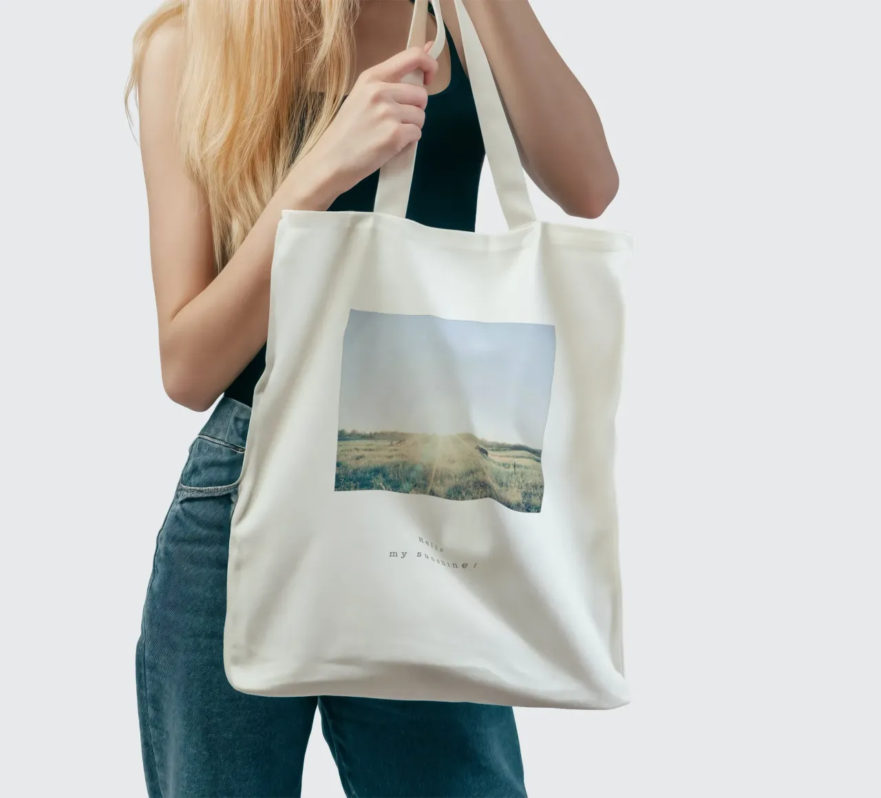 Hello, my sunshine! borsa in juta da natural neutral