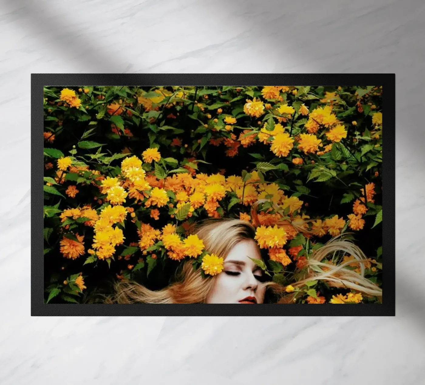 Yellow doormat by Jovana Rikalo